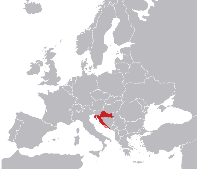 croatia-on-map